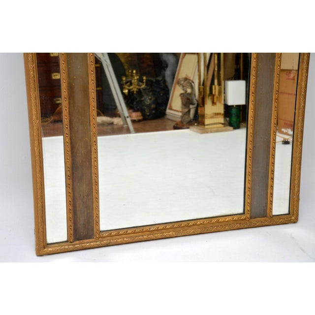 Tall Antique Decorative Gilt Wood Mirror, 1860 For Sale - Image 10 of 13