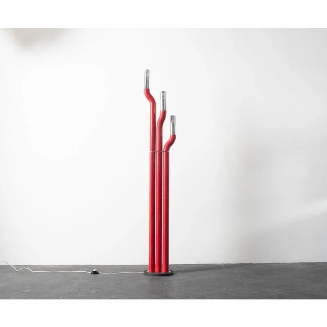 Black Postmodern Floor Lamp, 1970s For Sale - Image 8 of 11