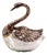 Swan-Shaped Silver Salt Shaker For Sale