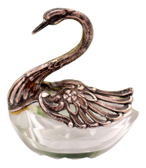 Swan-Shaped Silver Salt Shaker