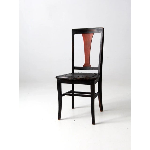 Farmhouse Antique Arts& Crafts Accent Chair For Sale - Image 3 of 10