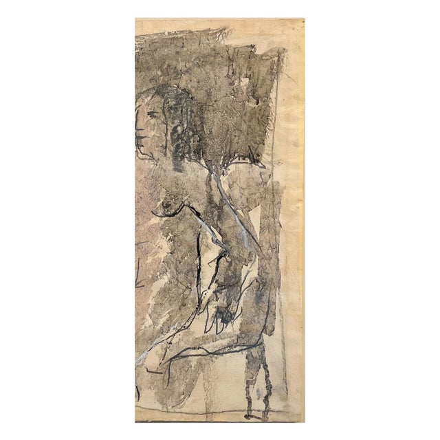 Two Female Nudes Expressionist Painting "Conversation" Robert Colescott, 1959 Smith Tower Gallery For Sale In Portland, OR - Image 6 of 12