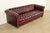 Hancock & Moore Style English Oxblood Tufted Leather Chesterfield Sofa | Circa 1980s For Sale In South Bend - Image 6 of 15
