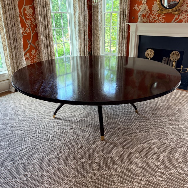 Highland House 90” Round Birdcage Table For Sale - Image 13 of 13