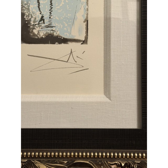 Modern Salvador Dalí “Don Quichotte” 1983 Lifetime‑Authorized Lithograph • Spadem / Israël • Framed For Sale - Image 3 of 8