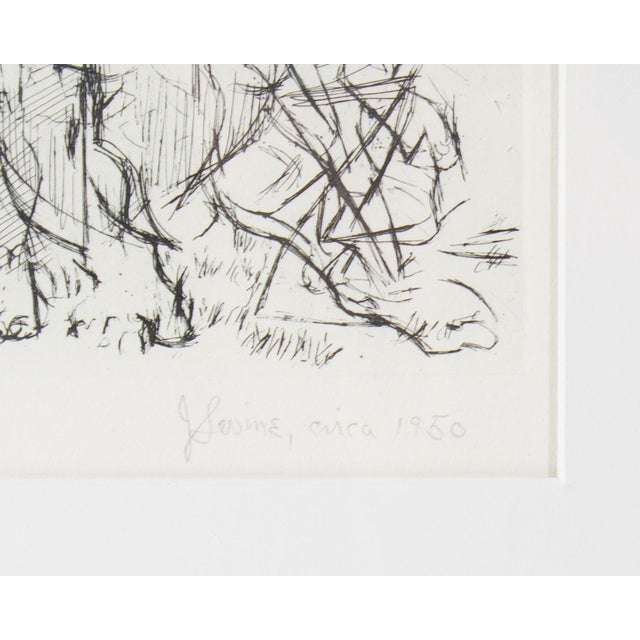 Jack Levine “Woodstock Pastoral” Etching by Jack Levine For Sale - Image 4 of 7