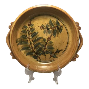 Mid-Century f.f. Griffi Cassis Corsica Terraghja Hand-Painted Plate