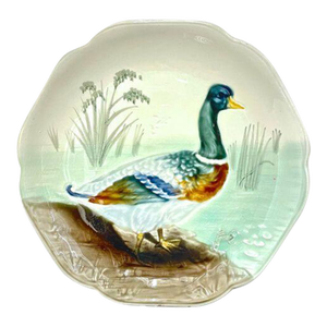Antique Choisy Le Roi Majolica Duck Plate