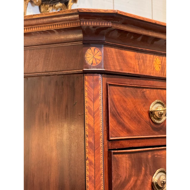 Late 18th Century George III Inlaid Mahogany Chest For Sale - Image 10 of 12