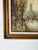 Wood 1960’s Vintage Impressionist Parisian Street Scene Oil on Canvas Painting, Framed For Sale - Image 7 of 11