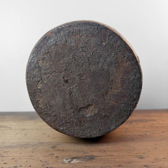 Japanese Tsubo Storage Jar in Dark-Glazed Pottery, 1890s For Sale - Image 5 of 13