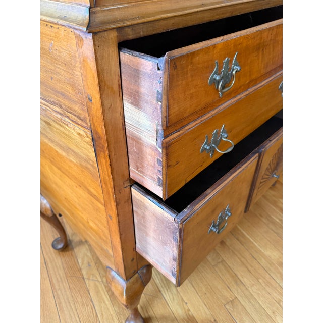 C. 1750s Maple Highboy Chest of Drawers For Sale - Image 9 of 13