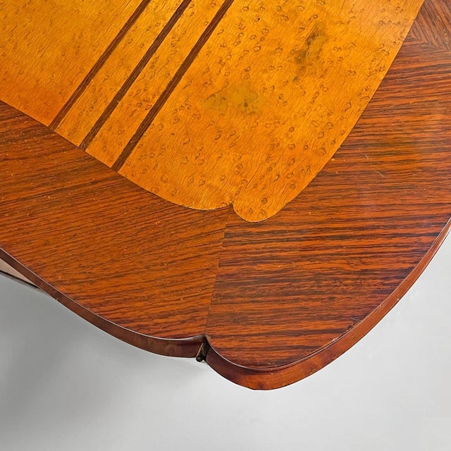 Art Deco Italian Wooden Bar Cabinet Mirrored Doors and Decorative Inlays, 1930s For Sale - Image 11 of 18