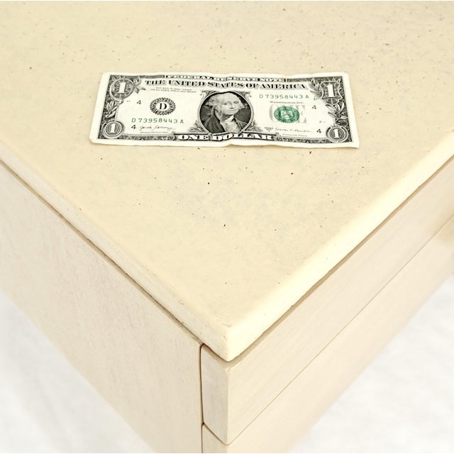 Mid-Century Modern Mid-Century Modern Bleached Walnut Cork Tops Paul Frankl End Side Tables MINT! For Sale - Image 3 of 18