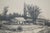 Black Antique John Hill Millspaugh Farm Farmhouse Panoramic Landscape Etching 21" For Sale - Image 8 of 10