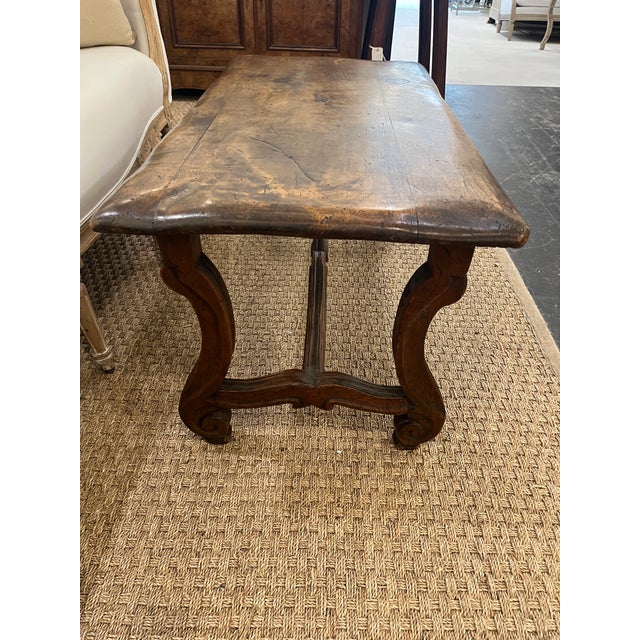 19th Century French Country Oak Coffee Table. Nice size and great patina!