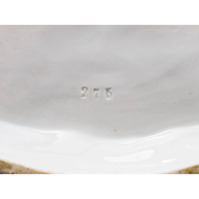 White Mid 20th Century Von Schierholz Germany Boy & Girl With Lamb Porcelain Figurine 275 For Sale - Image 8 of 10