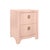 Contemporary Matthew Izzo Home Helena Pink Textured Linen Two Drawer Side Table For Sale - Image 3 of 8
