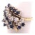 2010s 14 Karat Yellow Gold Ring With Sapphire and Diamond Cluster For Sale - Image 5 of 12