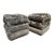 Pair of 1970s Cement Garden Pillow Stack Seats From France For Sale