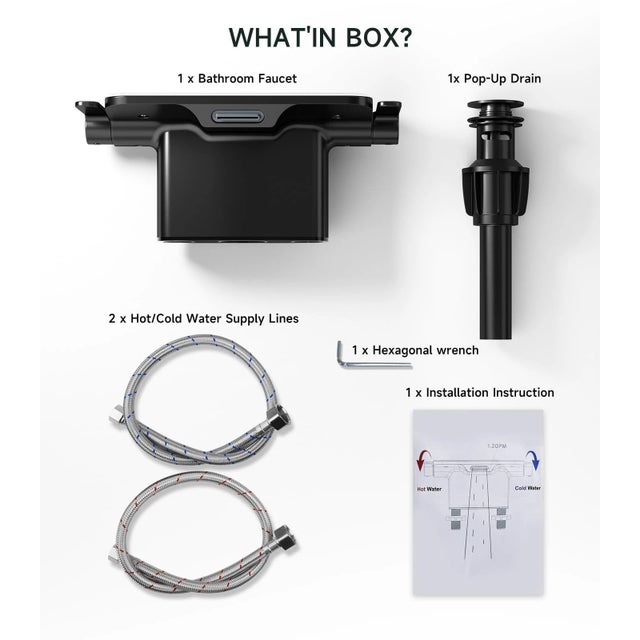 Modern 4-Inch Double-Handle Glass Shelf Waterfall Bathroom Sink Faucet For Sale - Image 3 of 5