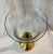 Glass Hurrricane With Gold Base For Sale In New York - Image 6 of 13