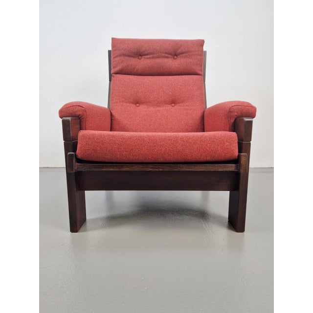 Brown Brutalist Armchair by Martin Visser for 't Spectrum, 1960 For Sale - Image 8 of 15