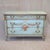 French Antique French Floral Painted Mahogany Dresser With Matching Mirror For Sale - Image 3 of 18