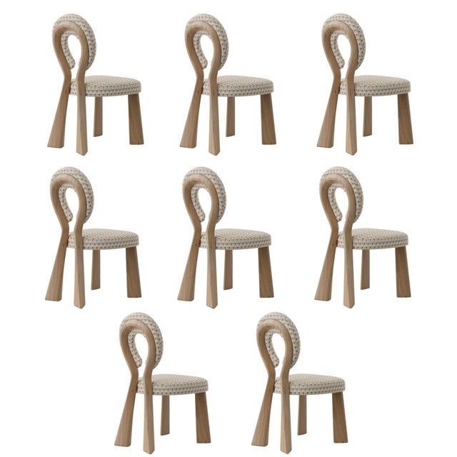 Brown Mary Dining Chairs by Ottiu, Set of 8 For Sale - Image 8 of 8