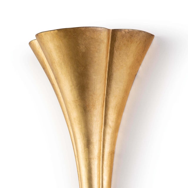 Lillian sconce is an Art Deco charmer. Its trumpet-style silhouette and gilded finish supplies glamour with a vintage feel...