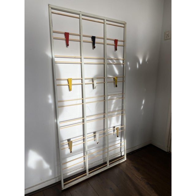 MidCentury Modernist Wall Mounted Coat Rack by Coen De Vries for