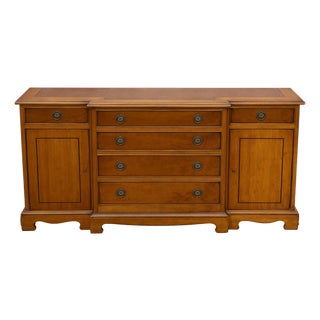 Small English Empire Style Sideboard, 1950s For Sale