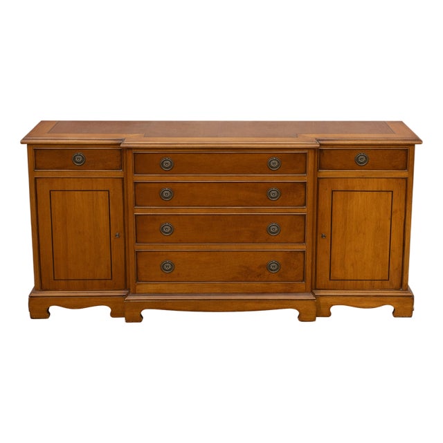 Small English Empire Style Sideboard, 1950s For Sale
