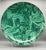 Oversized Contemporary Faux Malachite Charger/ Platter/ Bowl With Gold Accents and Acrylic Stand For Sale - Image 13 of 13