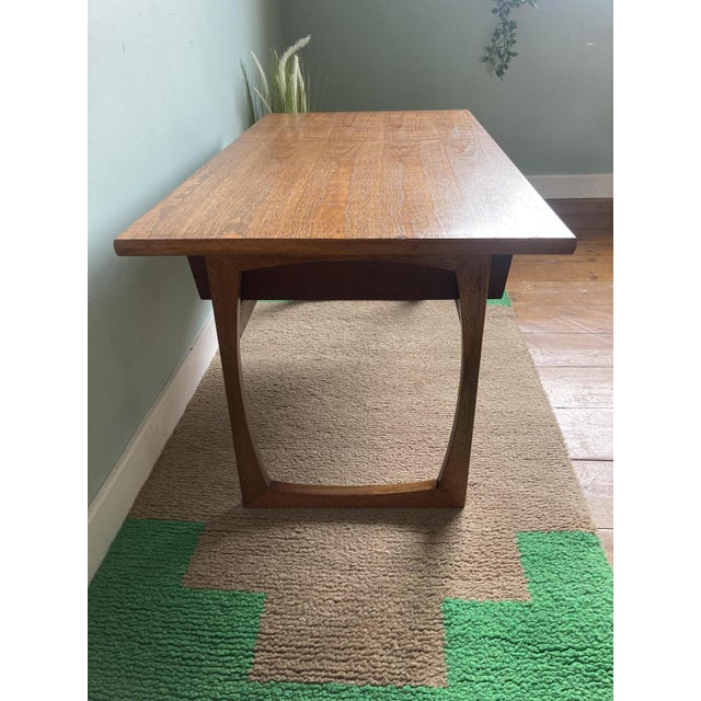Modified Teak Coffee Table with Cutlery Set by Viners of Sheffield, Set of 44 For Sale - Image 5 of 18