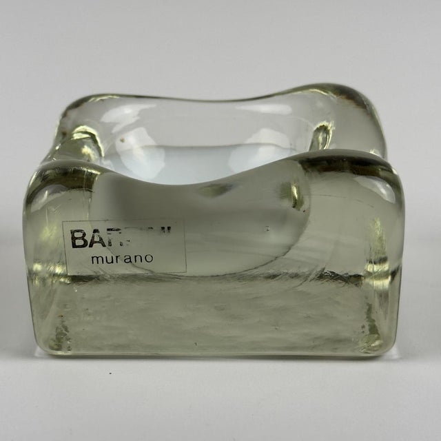 Vintage Murano Glass Ashtray from Alfredo Barbini, Italy, 1980s For Sale - Image 10 of 15