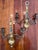 Shabby Chic Vintage Brass Two Arm Wall Sconces With Braid and Tassels For Sale - Image 3 of 5