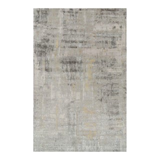 Rug & Kilim’s Oversized Abstract Rug in Silver-Gray and Beige-Brown Patterns 13x20 For Sale
