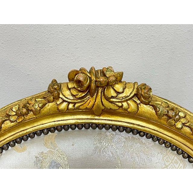 French Pair of French Style Chairs For Sale - Image 3 of 10