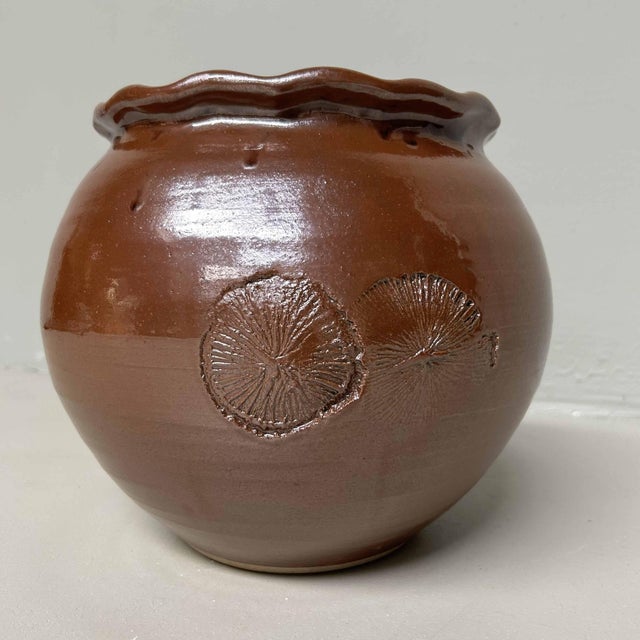 1950s Earthenware Ikebana Flower Vase, 1950s For Sale - Image 5 of 15