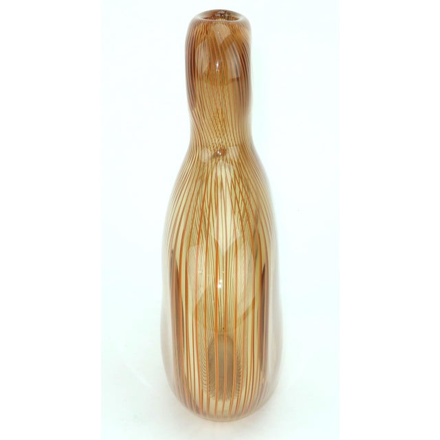Peter Secrest Art Glass Op Art Vase, 2001 For Sale - Image 4 of 10