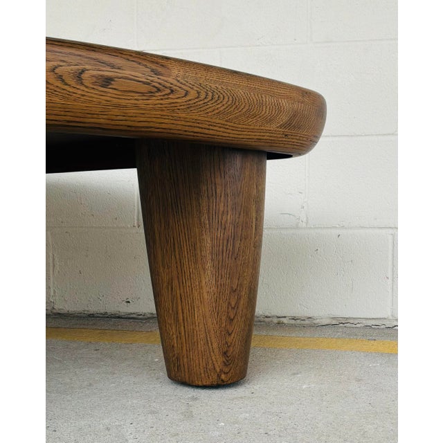 Original retail $4401, stylish Revelation Organic Modern Walnut Finished Leaf it to You Coffee Table, showroom floor sample