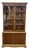 English Style 2-Body Display Bookcase For Sale