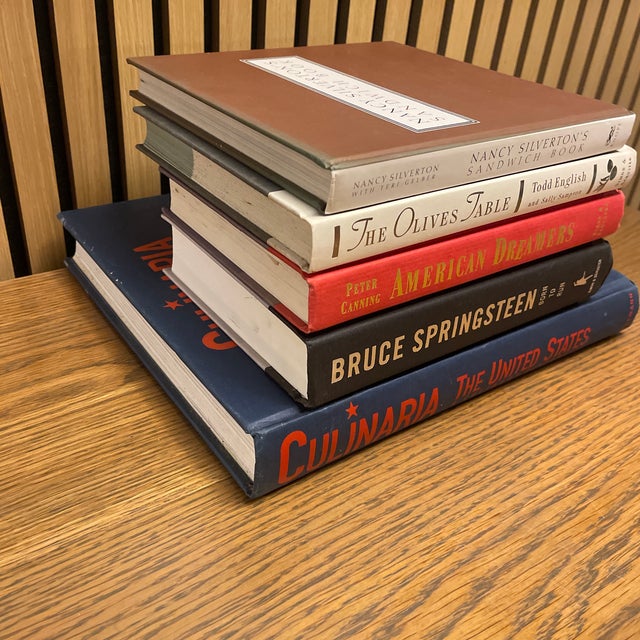 American Culinary & Americana Coffee Table Book Vignette — Culinaria, Springsteen & Food Icons (5 Books) For Sale - Image 3 of 6
