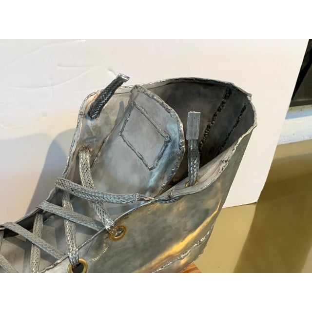 Gray Converse Sneaker Sculpture Monogrammed For Sale - Image 8 of 13