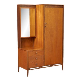 Mid Century Gentleman's Armoire by Beithcraft Furniture For Sale