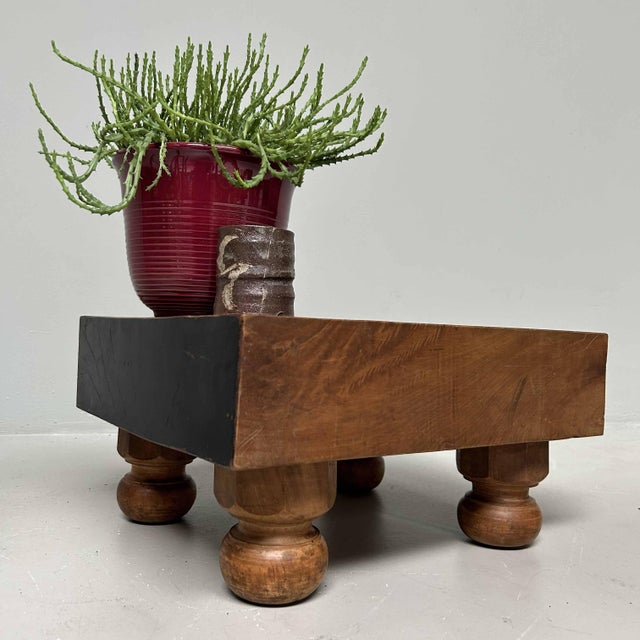 Wood Go Game Board Goban Kaya Side Table, Japan, 1920s For Sale - Image 7 of 16