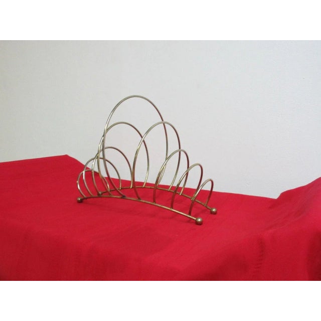 Mid-Century Wire Magazine Rack For Sale - Image 9 of 9