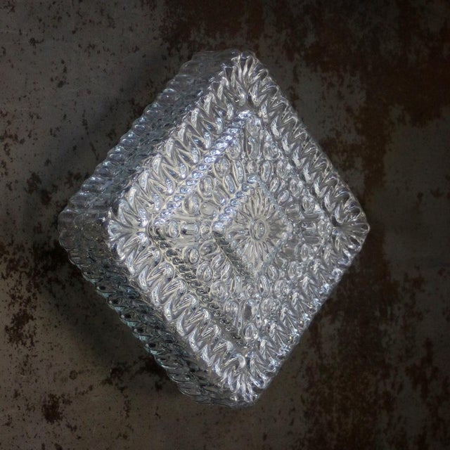 Mid-Century Clear Glass Sconce For Sale - Image 8 of 12