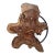 Half Moon - One-of-a-Kind Handcrafted Driftwood Wall Clock Sculpture For Sale